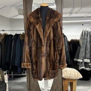 MINK DEMI BUFF STROLLER - SUPER JACKET WAS 12900 NOW ONLY $2495 - SIZE L